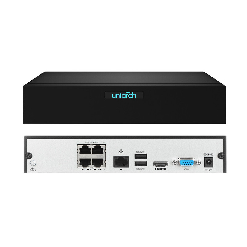 NVR-104S3-P4 - Rejestrator IP 4-kanałowy, PoE, do 6Mpx 4K, H.265, 1x HDD /kod1226/