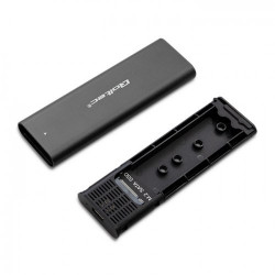 QOLTEC OBUDOWA DO DYSKÓW KIESZEŃ M.2 SATA SSD | NGFF | USB TYP C /kod1270/