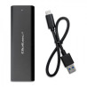 QOLTEC OBUDOWA DO DYSKÓW KIESZEŃ M.2 SATA SSD | NGFF | USB TYP C /kod1270/