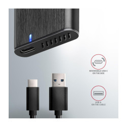 Obudowa zewnętrzna Axagon do dysków M.2 SATA SSD/ USB-C 3.2 Gen2 /kod988/