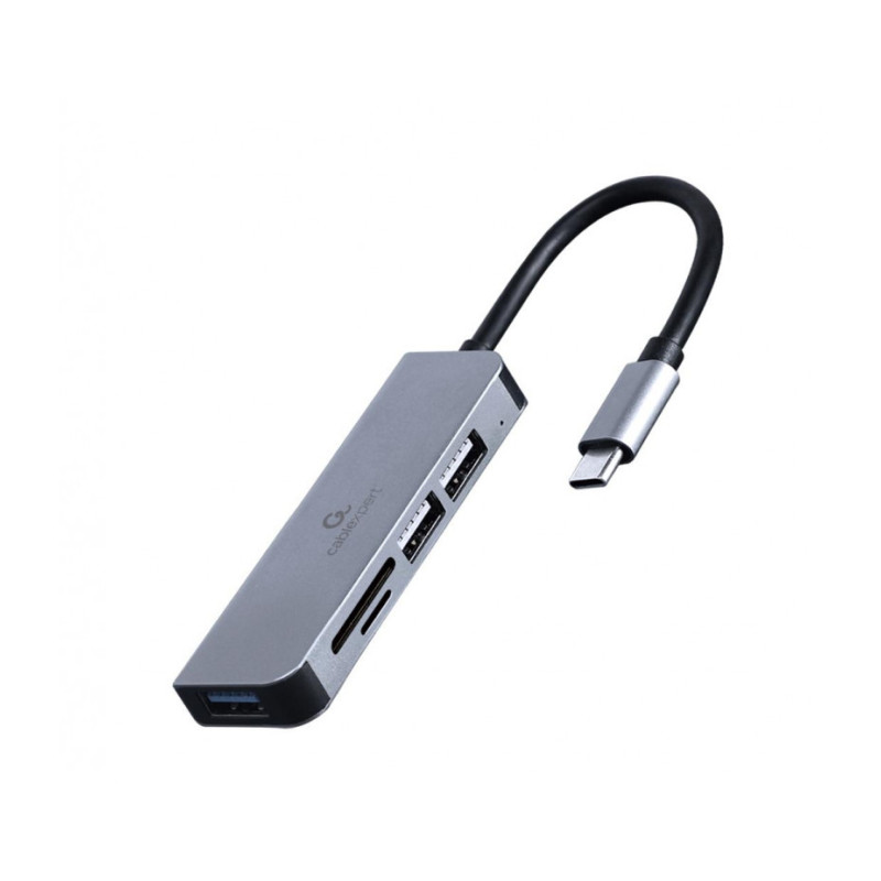 Gembird Hub USB-C 3-Portowy z czytnikiem kart /982/