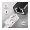 Karta sieciowa Axagon ADE-AR USB3.2 Gen 1 Type-A / Gigabit Ethernet 10/100/1000 /kod1071/