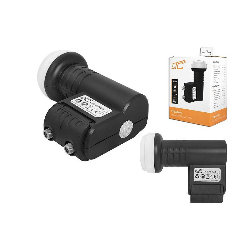 Konwerter SAT TWIN LTC BLACK /kod55/