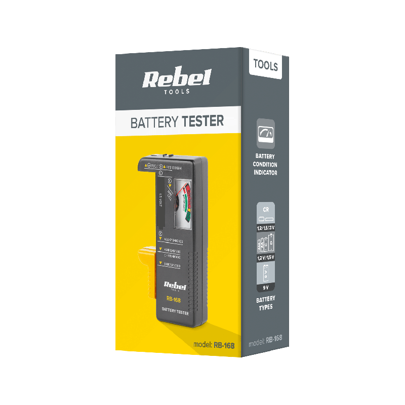 Tester baterii REBEL RB-168 /kod568/