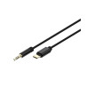 Kabel USB typu C do 3.5mm czarny 1.5m Gembird /1309/