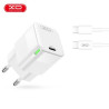 XO ładowarka sieciowa CE06 PD 30W 1x USB-C biała + kabel USB-C - USB-C /kod1323/