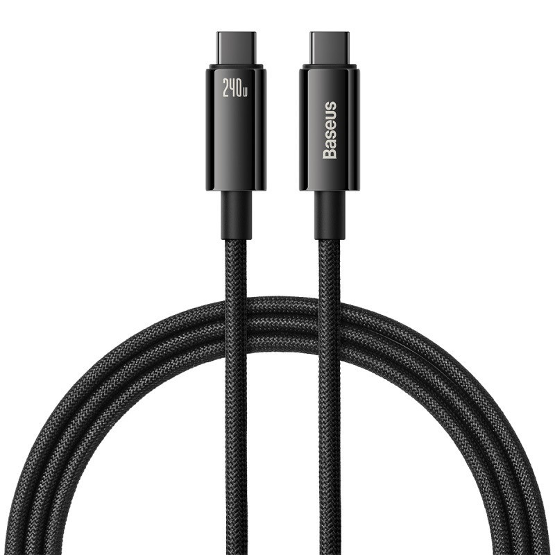 Baseus kabel Tungsten PD USB-C - USB-C 1,0m czarny 240W /kod1327/