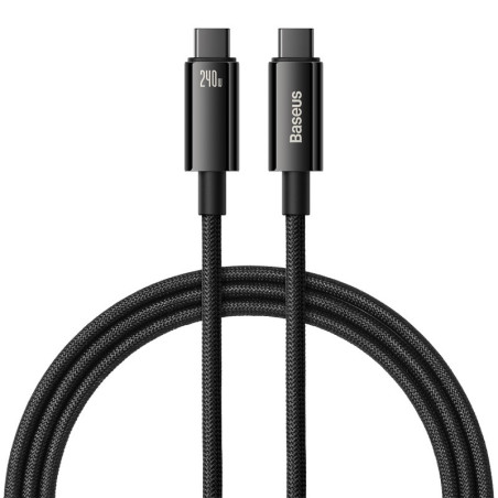 Baseus kabel Tungsten PD USB-C - USB-C 1,0m czarny 240W /kod1327/