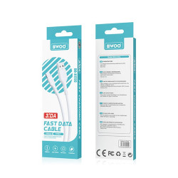 BWOO kabel USB - USB-C 1m 3A biały BO-X172C /kod 1330/