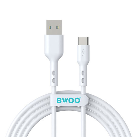 BWOO kabel USB - USB-C 1m 3A biały BO-X172C /kod 1330/