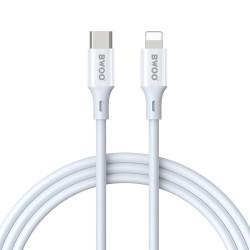 BWOO kabel USB-C - Lightning 2m 27W ABS + TPE biały /kod 1332/