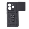 Nakładka Defender Slide do Xiaomi Redmi Note 14 5G (Global) czarna + szkło hartowane 2,5D Premium/kod1334/1333/