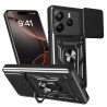 Nakładka Defender Slide do Xiaomi Redmi Note 14 5G (Global) czarna + szkło hartowane 2,5D Premium/kod1334/1333/
