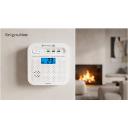 Czujnik czadu, tlenku węgla Kruger&Matz Connect S10 Tuya PN-EN50921 /kod 1342/