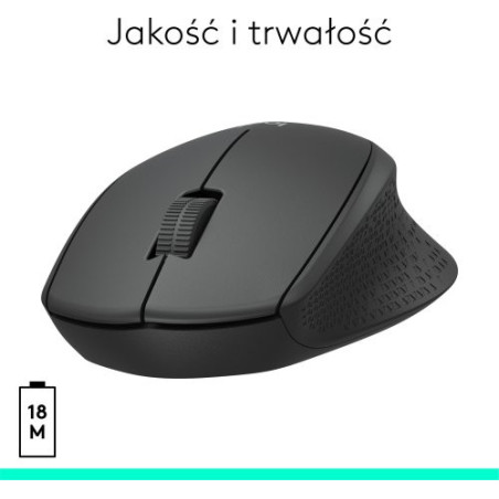MYSZ bezprzewodowa M330 Silent Plus optyczna czarna / LOGITECH /kod1209/