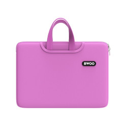 BWOO neoprenowa torba na laptopa z uchwytem 15" zielona/różowa /kod1297/