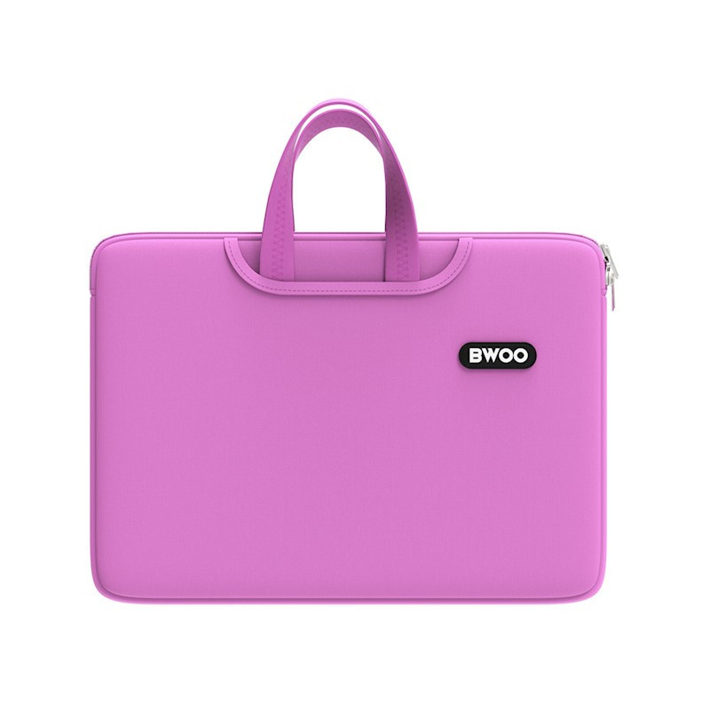 BWOO neoprenowa torba na laptopa z uchwytem 15" zielona/różowa /kod1297/