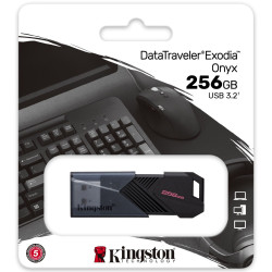 Pendrive KINGSTON Data Traveler Exodia Onyx 256GB, USB 3.2 Gen. 1 (USB 3.0) Czarny /kod1063/